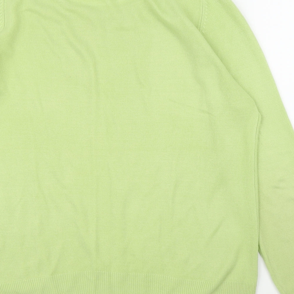 Marks & Spencer Womens Green Pullover Jumper Size 12