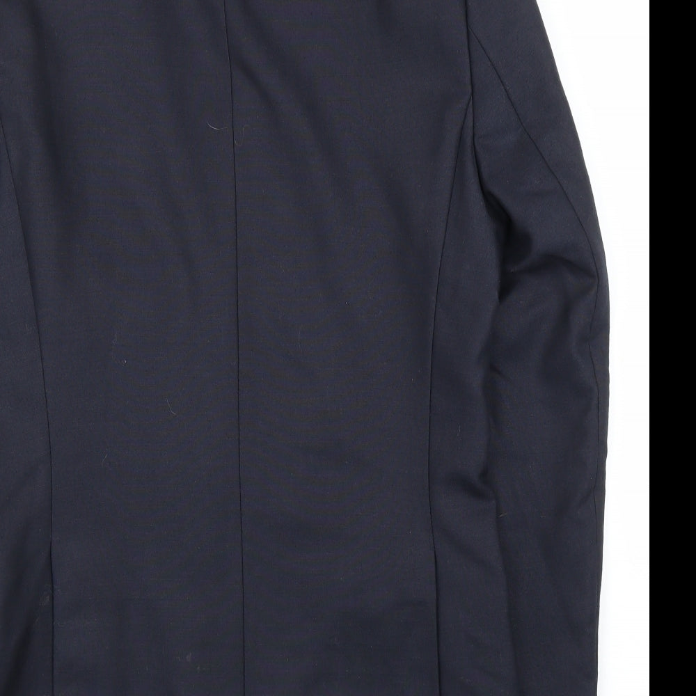 Zara Mens Blue Jacket Suit Jacket Size 38