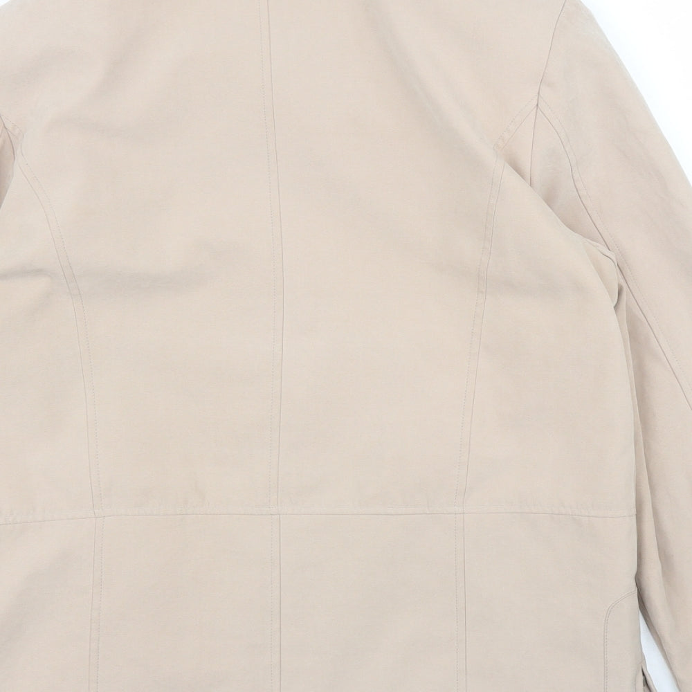 JBC Womens Beige Overcoat Coat Size 14