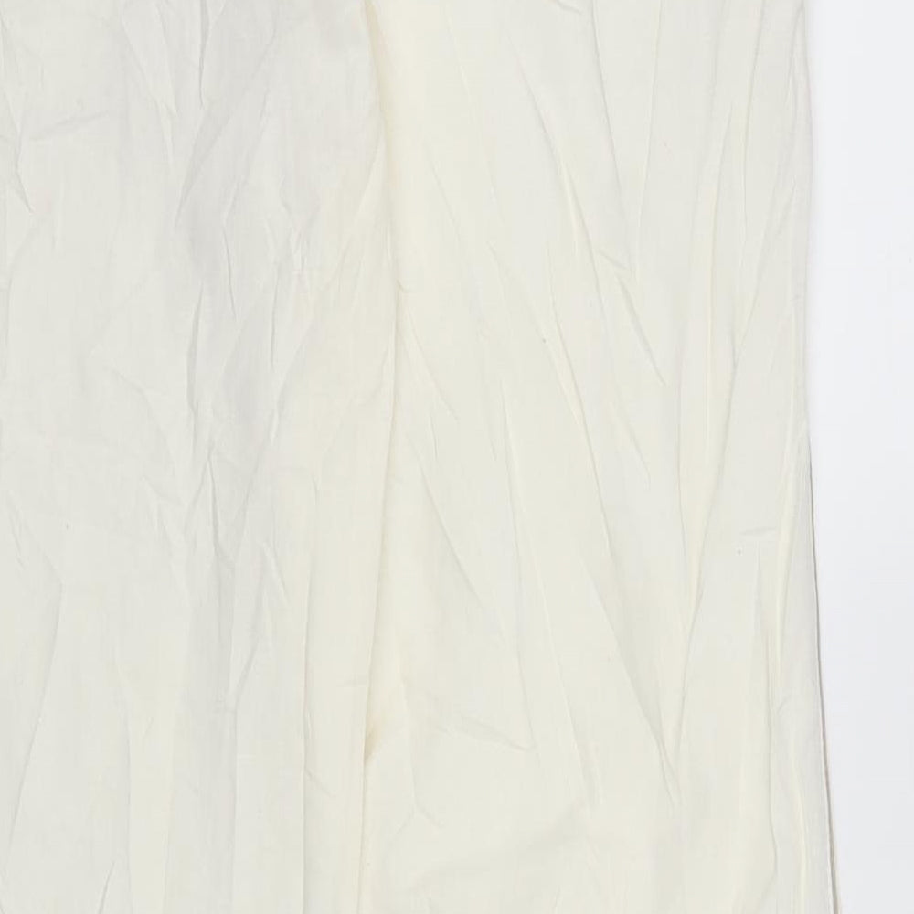 Idem Womens White Trousers Size 32 in L32 in