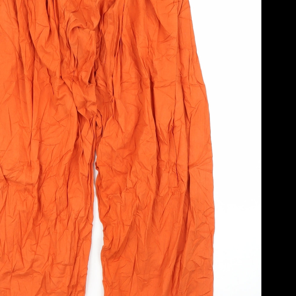 Preworn Womens Orange Capri Trousers Size M L26 in