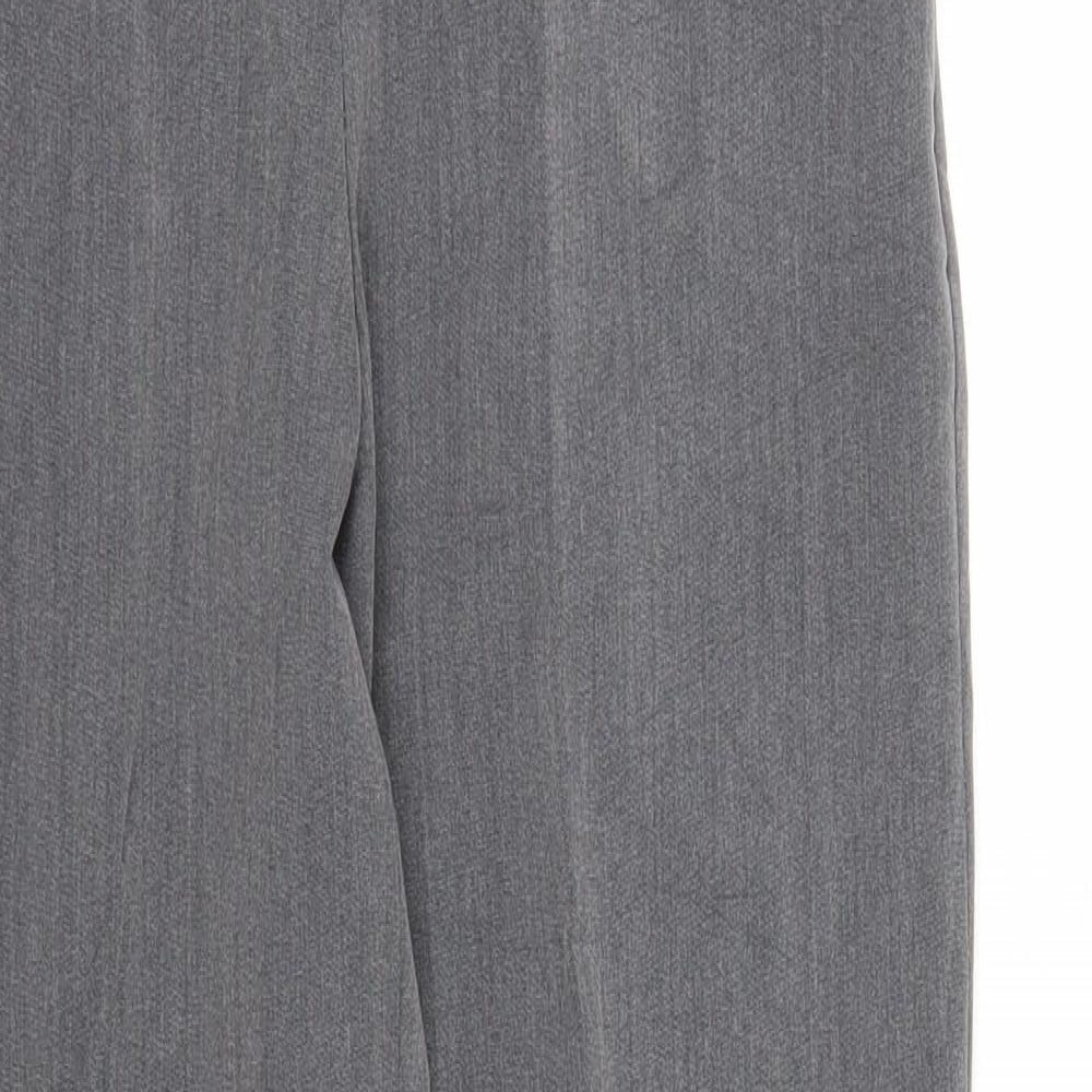 Preworn Womens Grey Pedal Pusher Trousers Size 10 L24 in