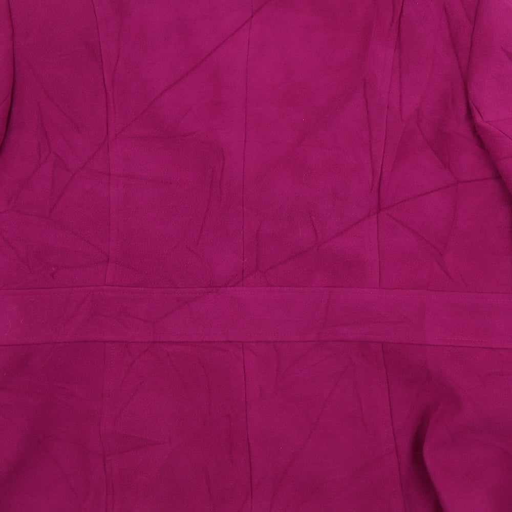 EWM Womens Purple Jacket Coat Size 14