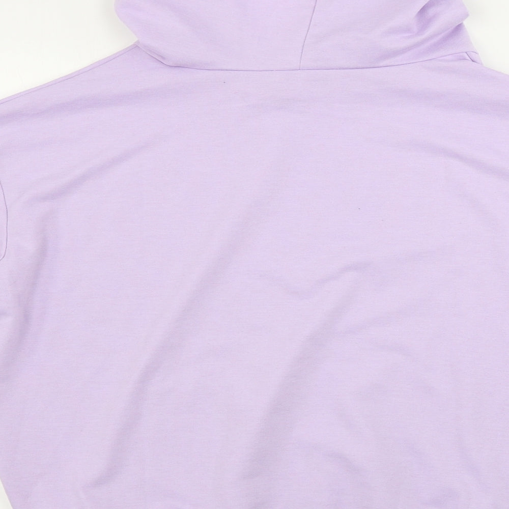 ROMWE Womens Purple Pullover Hoodie Size 8