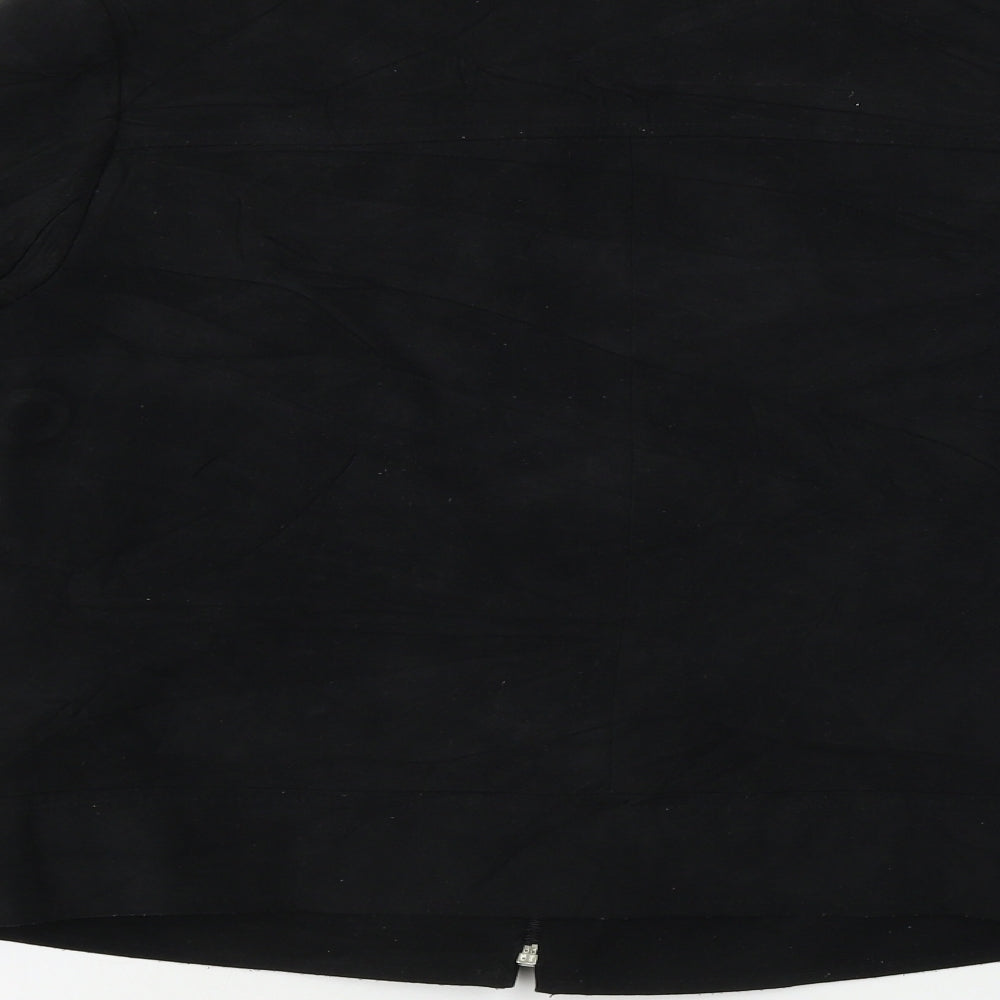 Internacionale Womens Black Jacket Coat Size 12