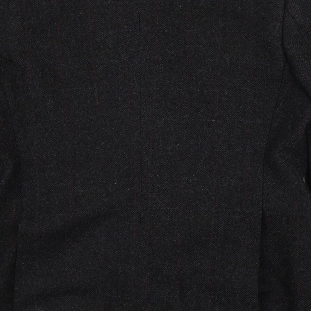 Greenwoods Mens Black Jacket Blazer Size 40