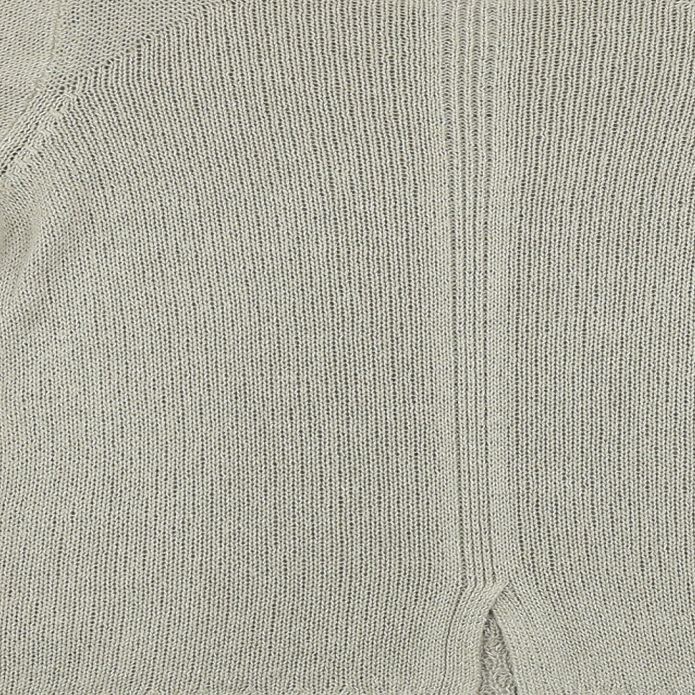 Marks & Spencer Womens Beige Pullover Jumper Size 14