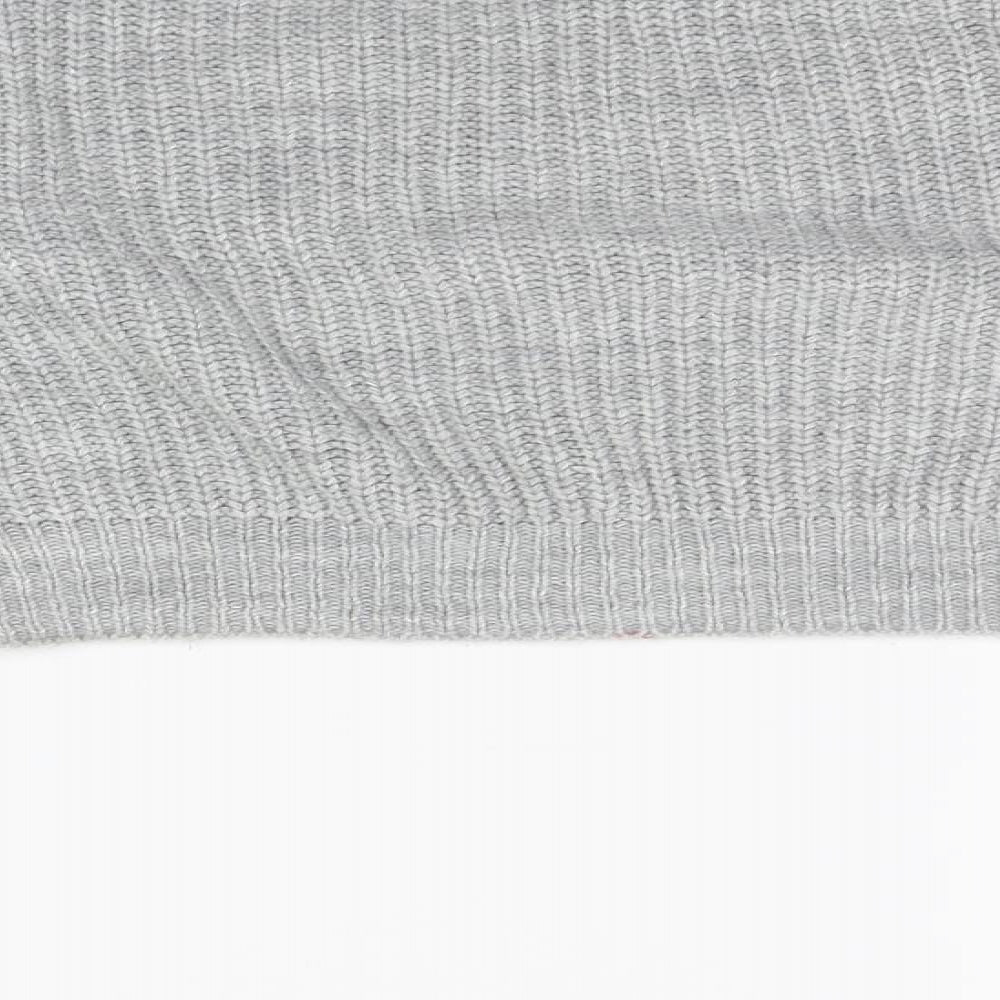 PRETTYLITTLETHING Womens Grey Henley Jumper Size 8