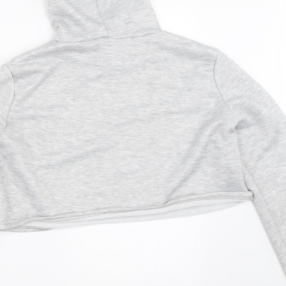 PRETTYLITTLETHING Womens Grey Pullover Sweatshirt Size S