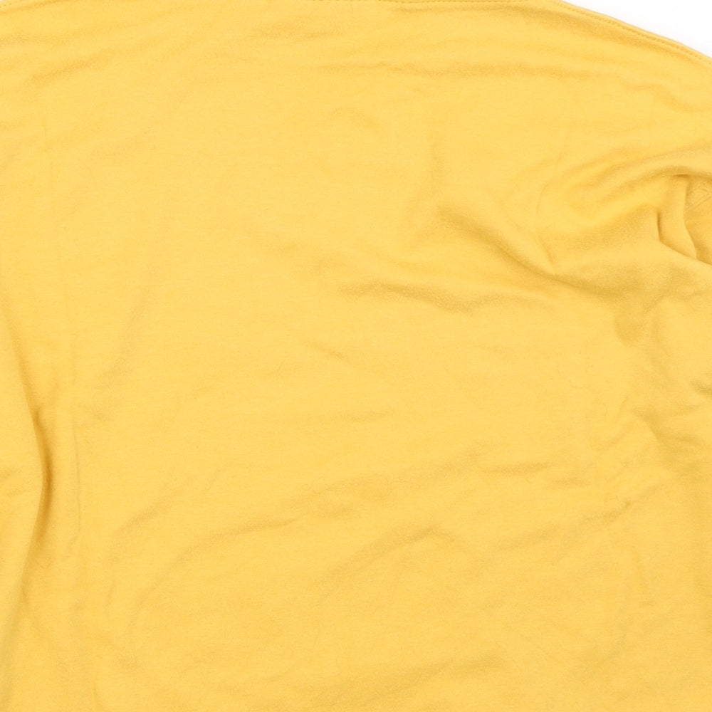 Compliments Womens Yellow Pullover Jumper Size M