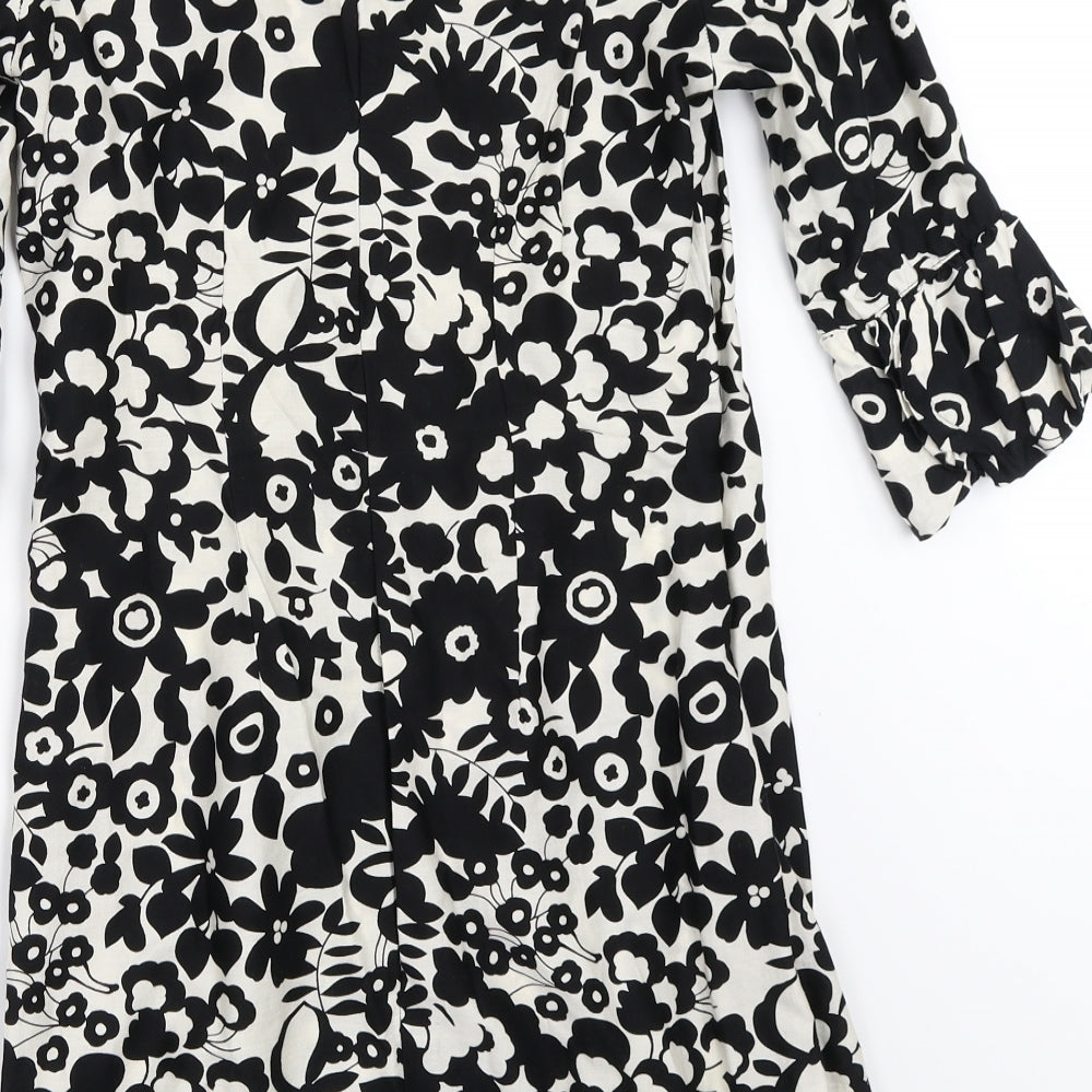 Atmosphere Womens Black Floral Shift Size 8