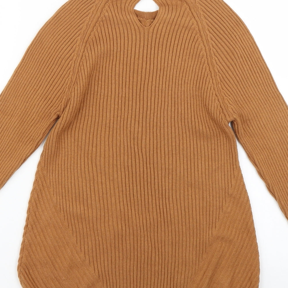 Select Womens Orange Pullover Jumper Size 12
