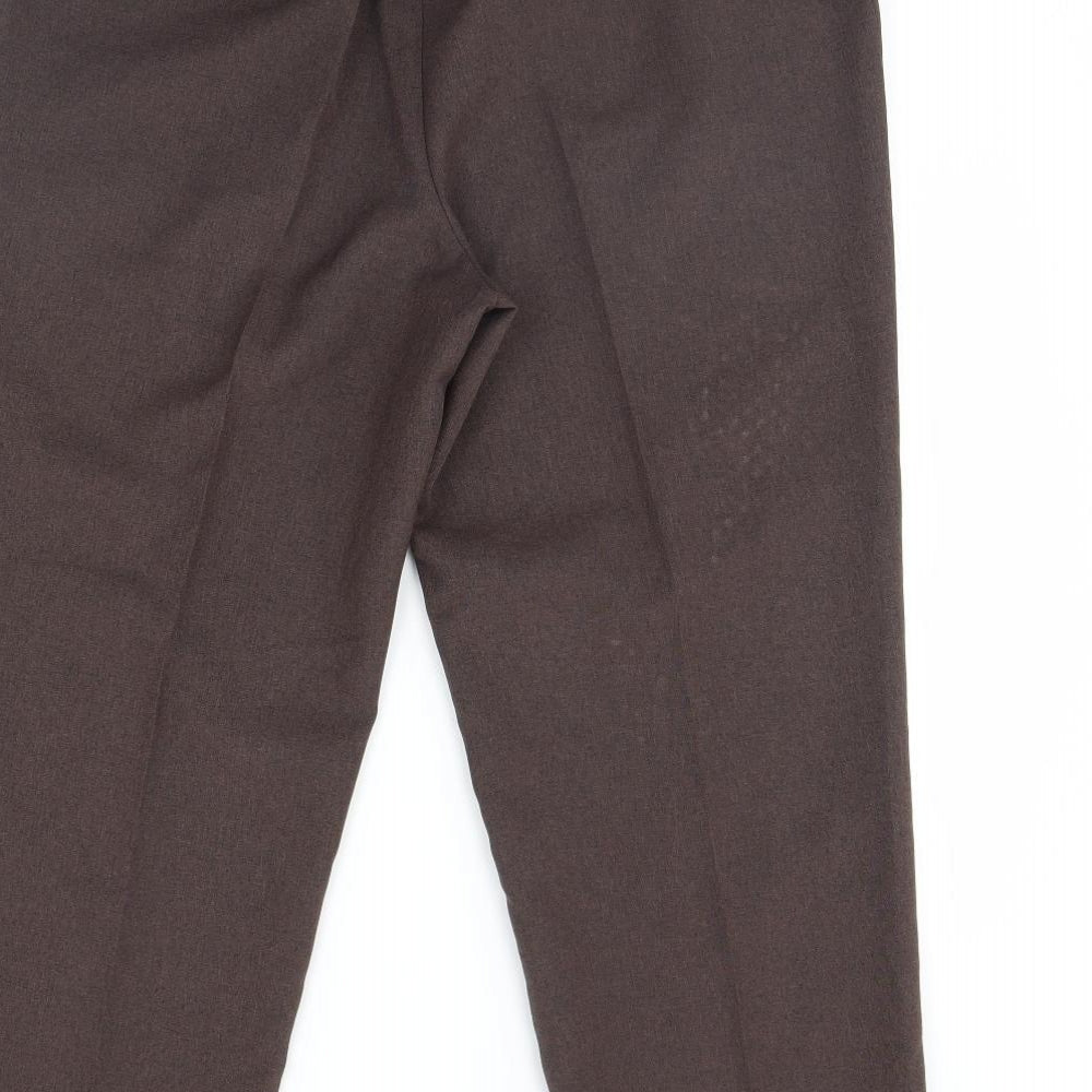Bonmarché Womens Brown Trousers Size 12 L28 in