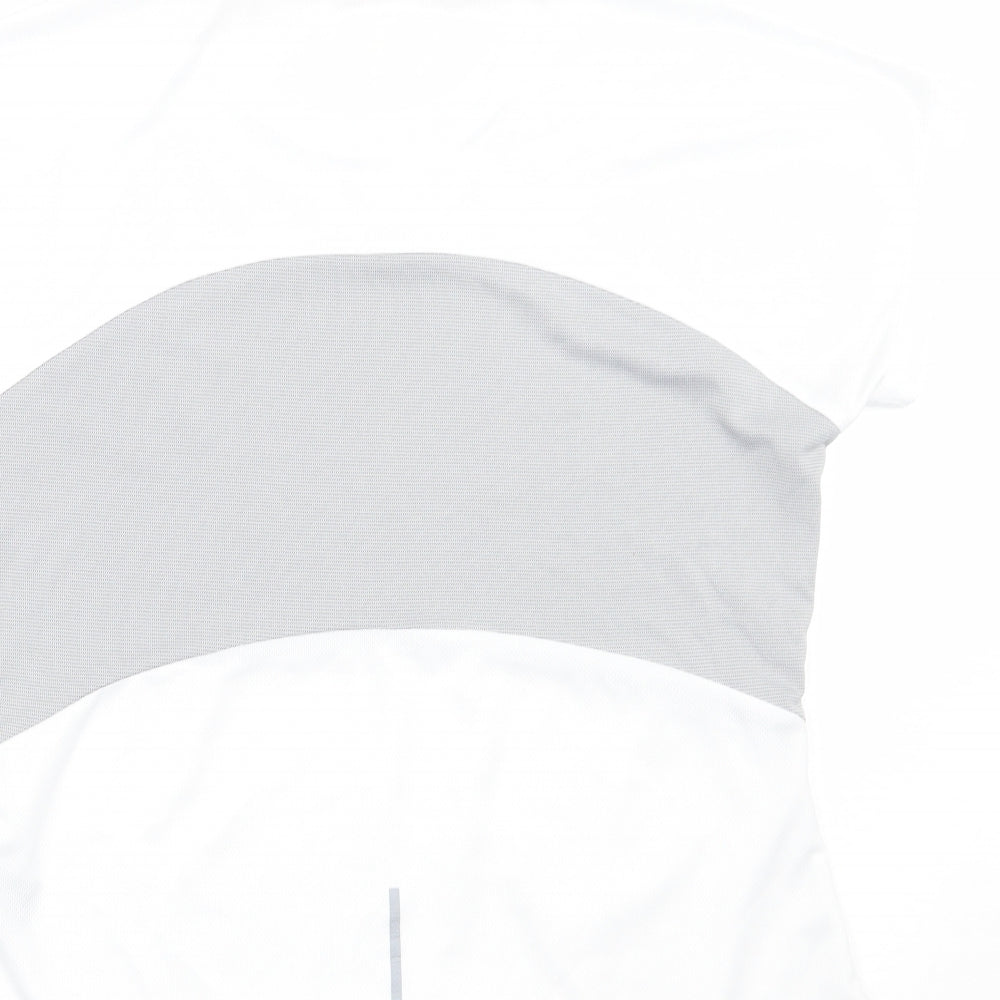 sundried Womens White Basic T-Shirt Size L