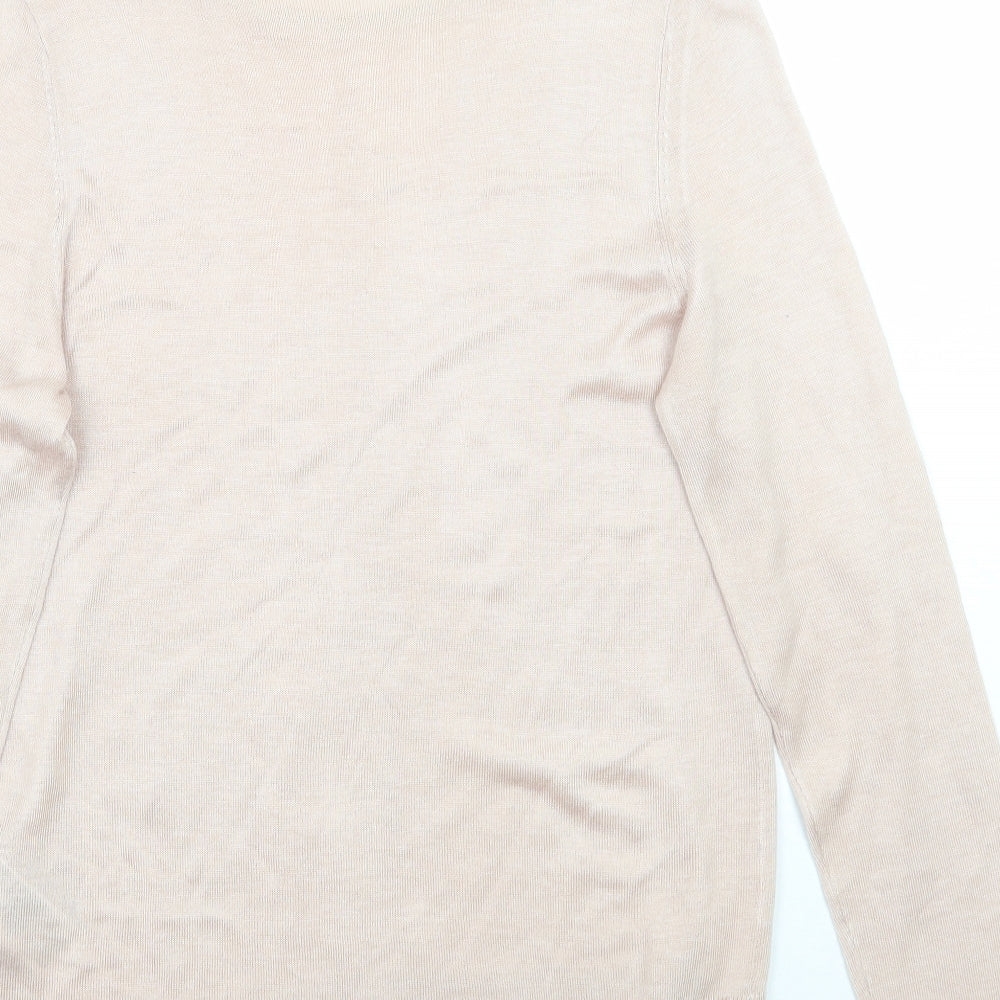 Oasis Womens Pink Basic T-Shirt Size S
