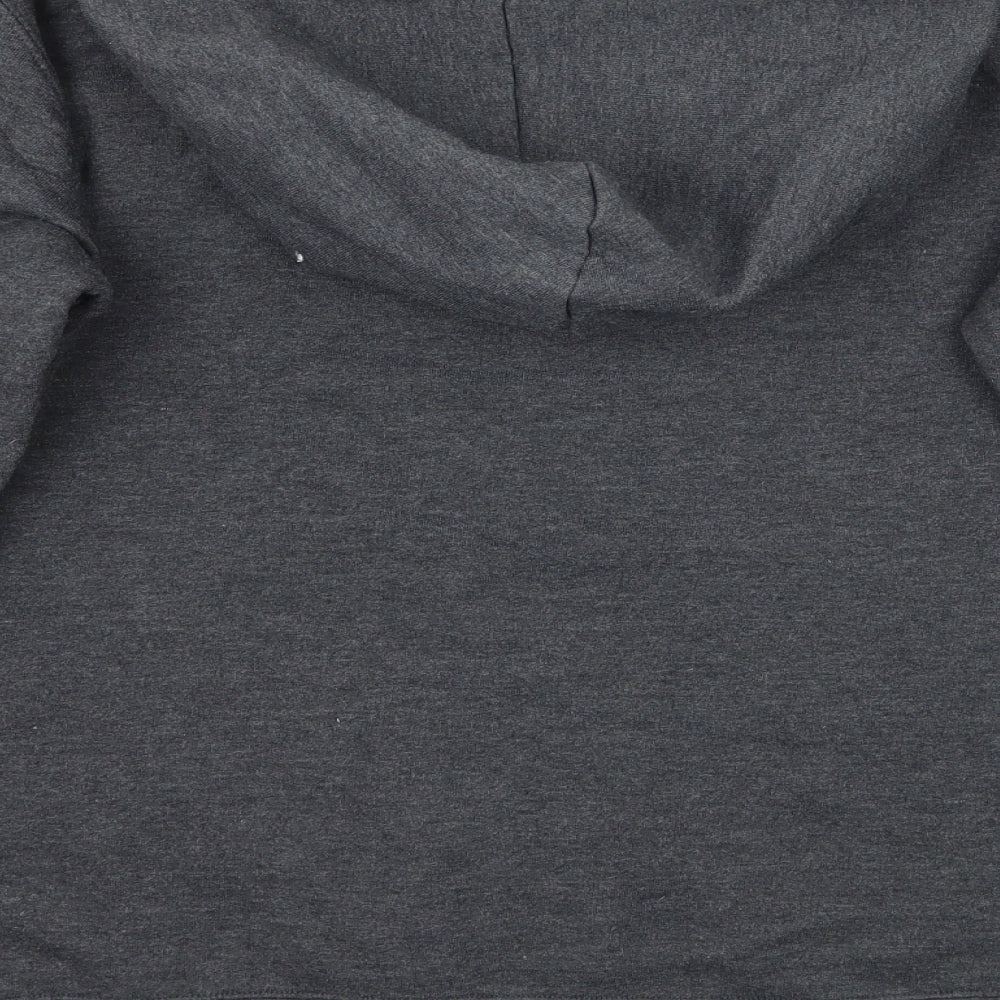 Port & Company Womens Grey Pullover Hoodie Size M