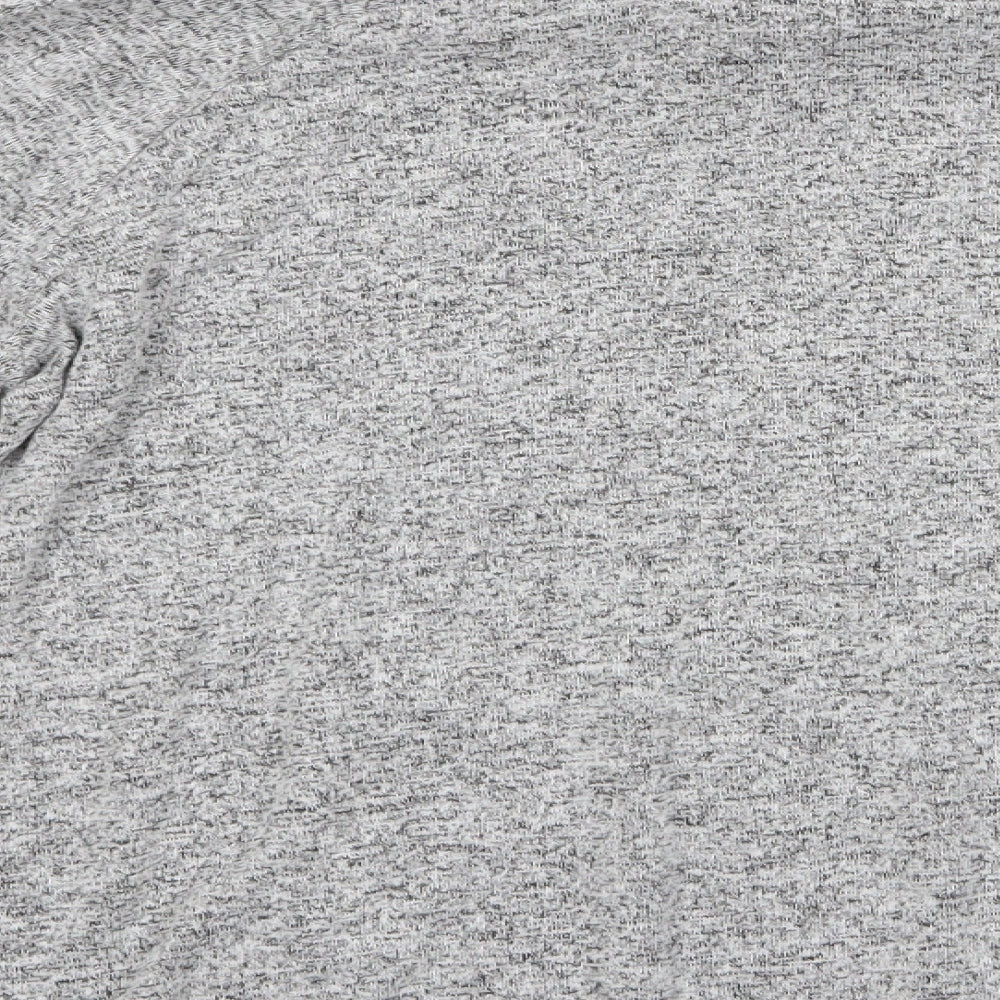 Preworn Womens Grey Pullover Sweatshirt Size S - Drawstring Cowl Neck