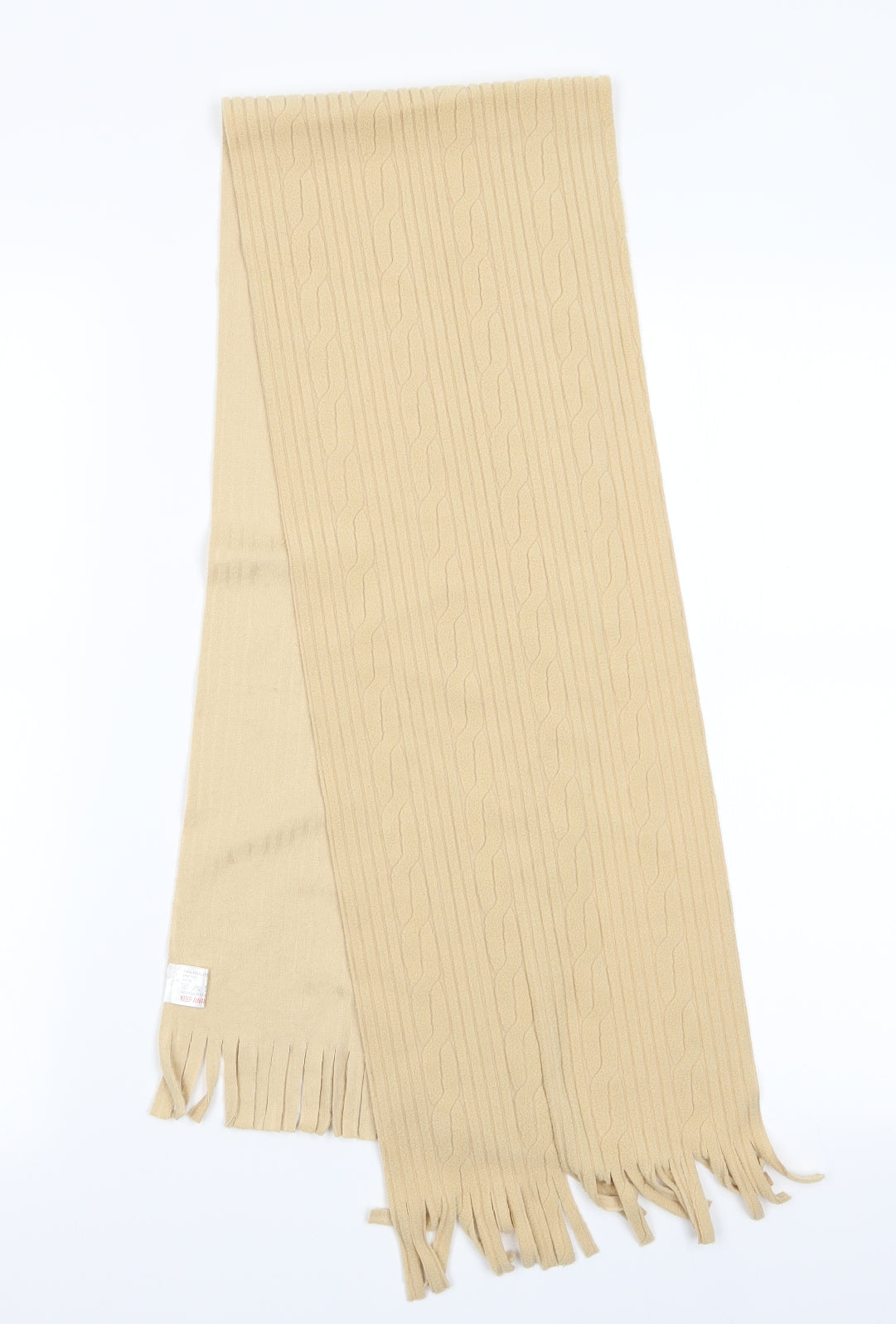Preworn Womens Beige Geometric Scarf