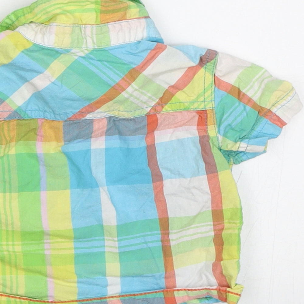 Next Baby Multicoloured Check Basic Button-Up Size 3-6 Months