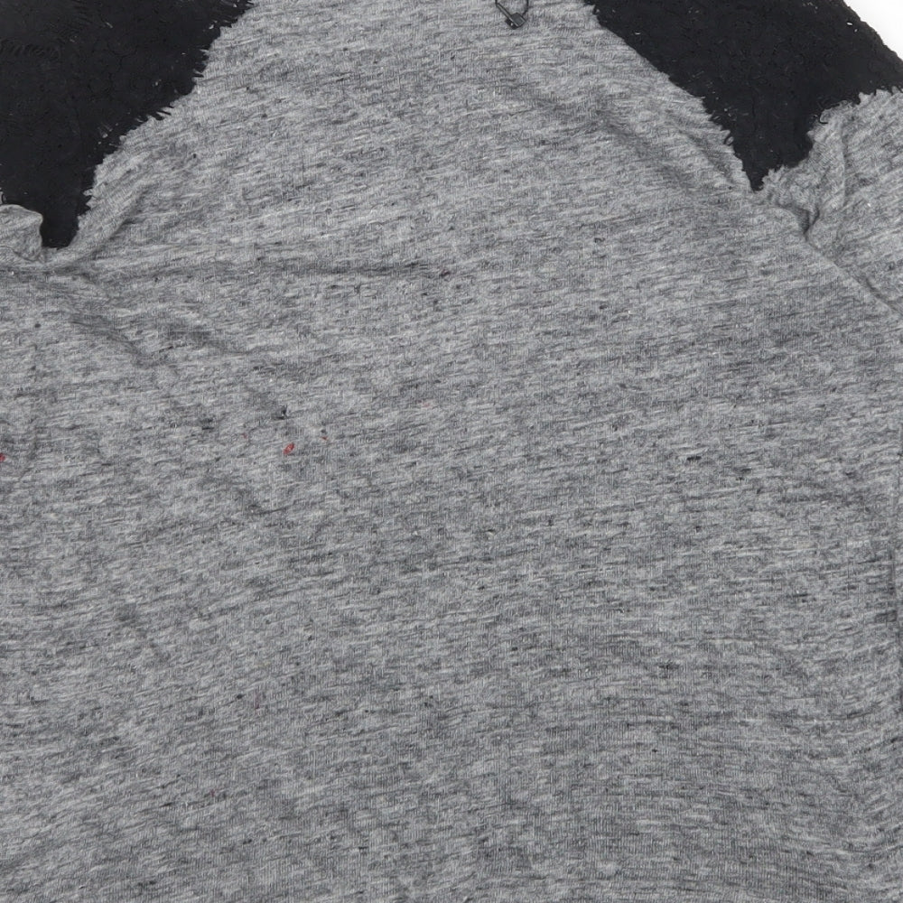 Zara Womens Grey Basic T-Shirt Size M