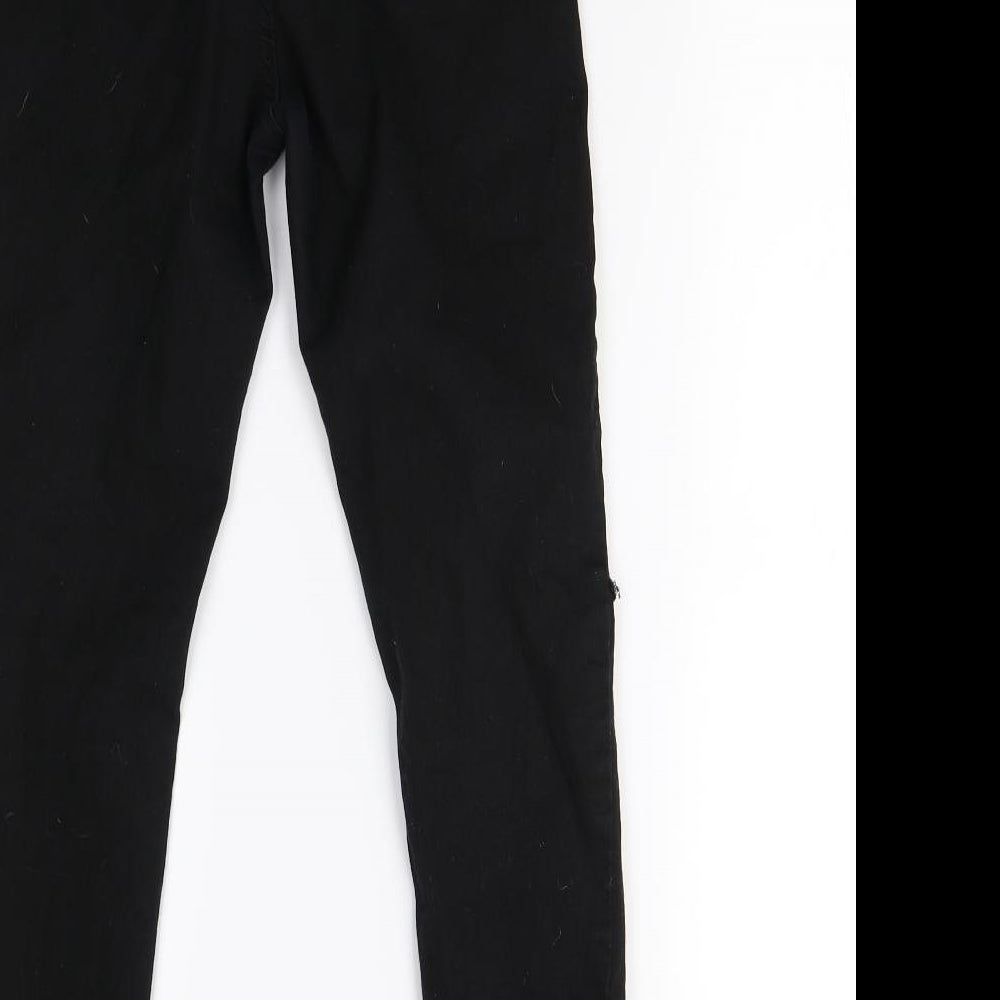 Portobello Womens Black Denim Skinny Jeans Size 10 L27 in