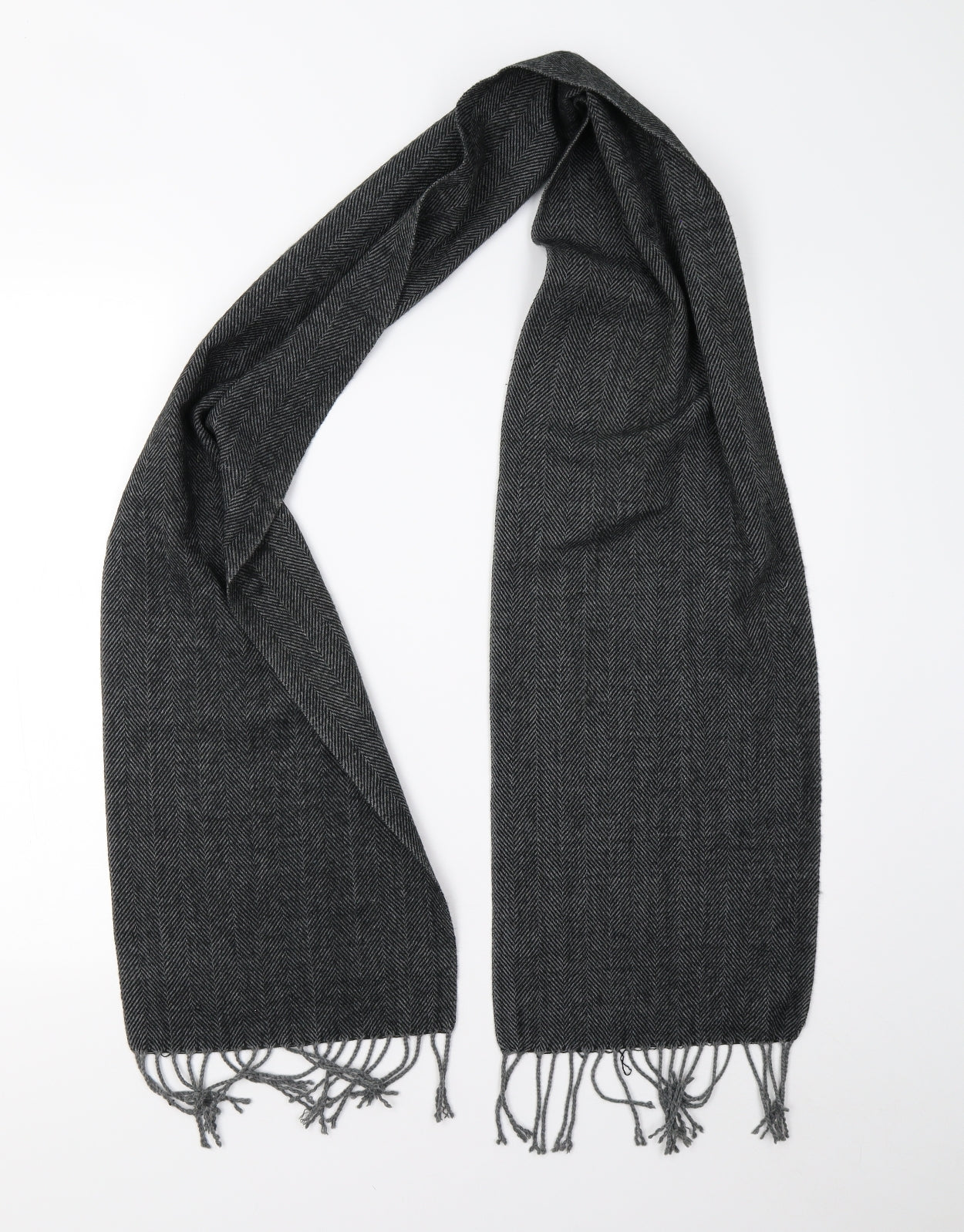 Preworn Unisex Grey Scarf One Size