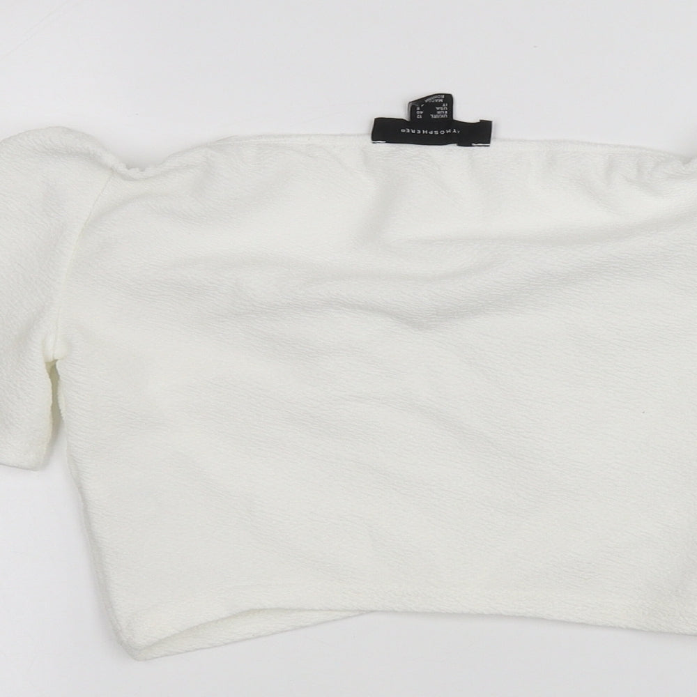 Atmosphere Womens White Basic T-Shirt Size 12