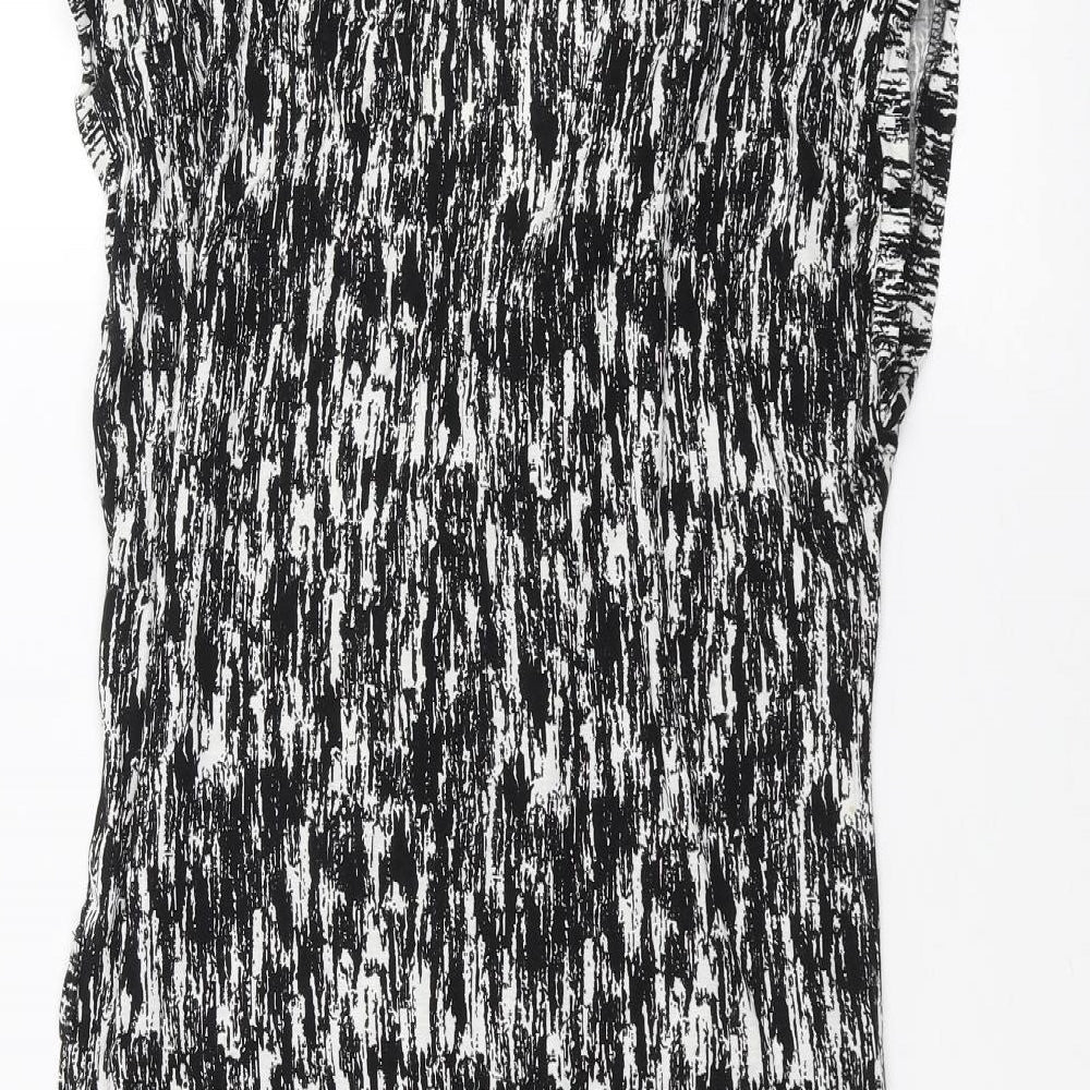 Peacocks Womens Black Basic T-Shirt Size 16