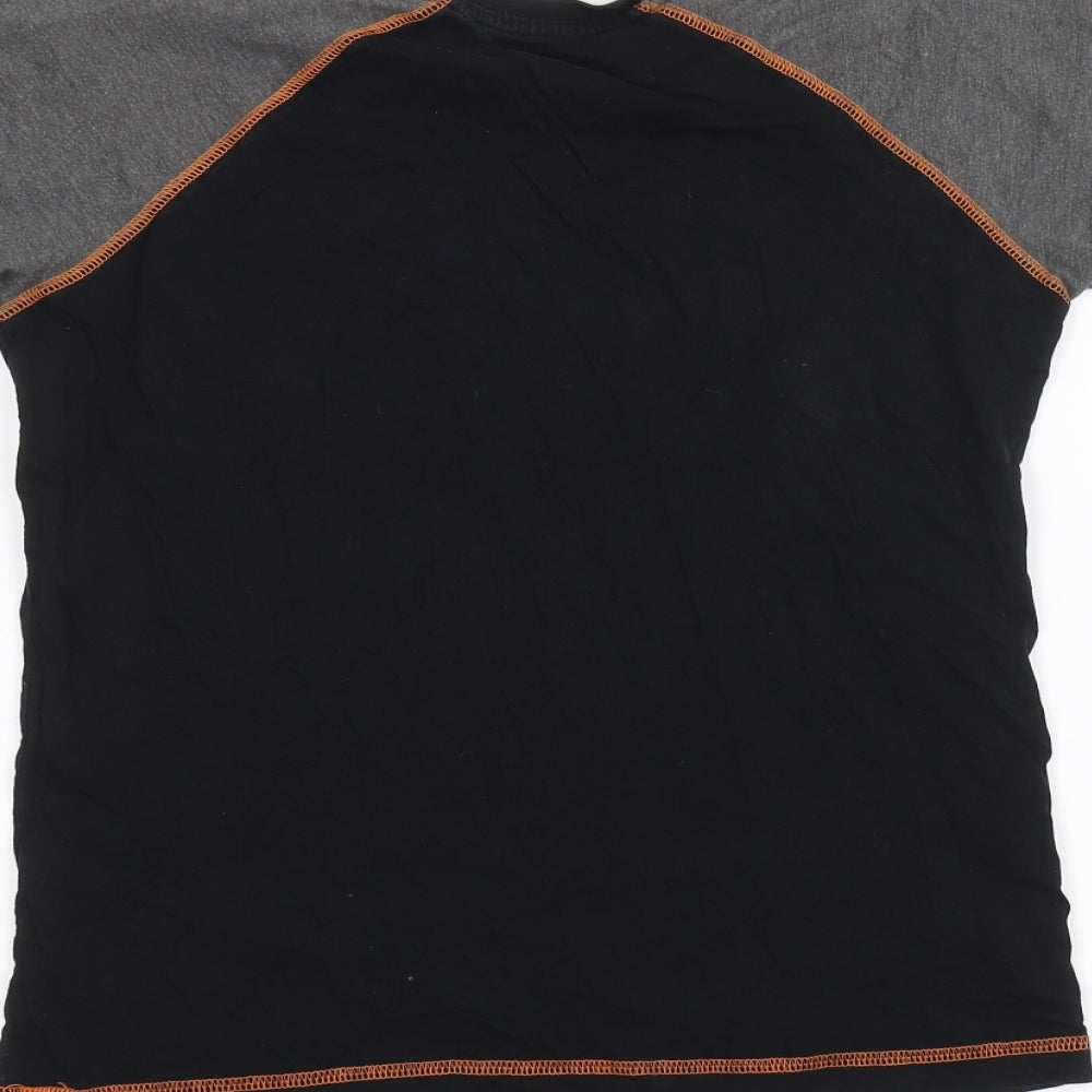 Matalan Boys Black Basic T-Shirt Size 11 Years