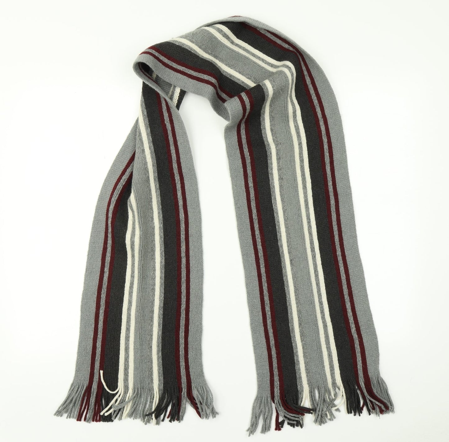 Preworn Multicoloured Striped Scarf One Size
