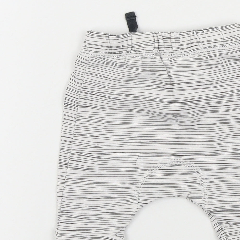 NEXT Baby White Jogger Trousers Size 9-12 Months