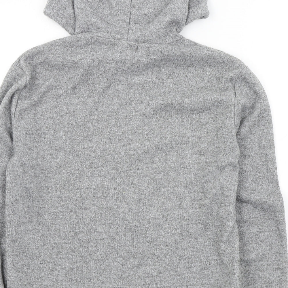 Primark Womens Grey Colourblock Pullover Hoodie Size S