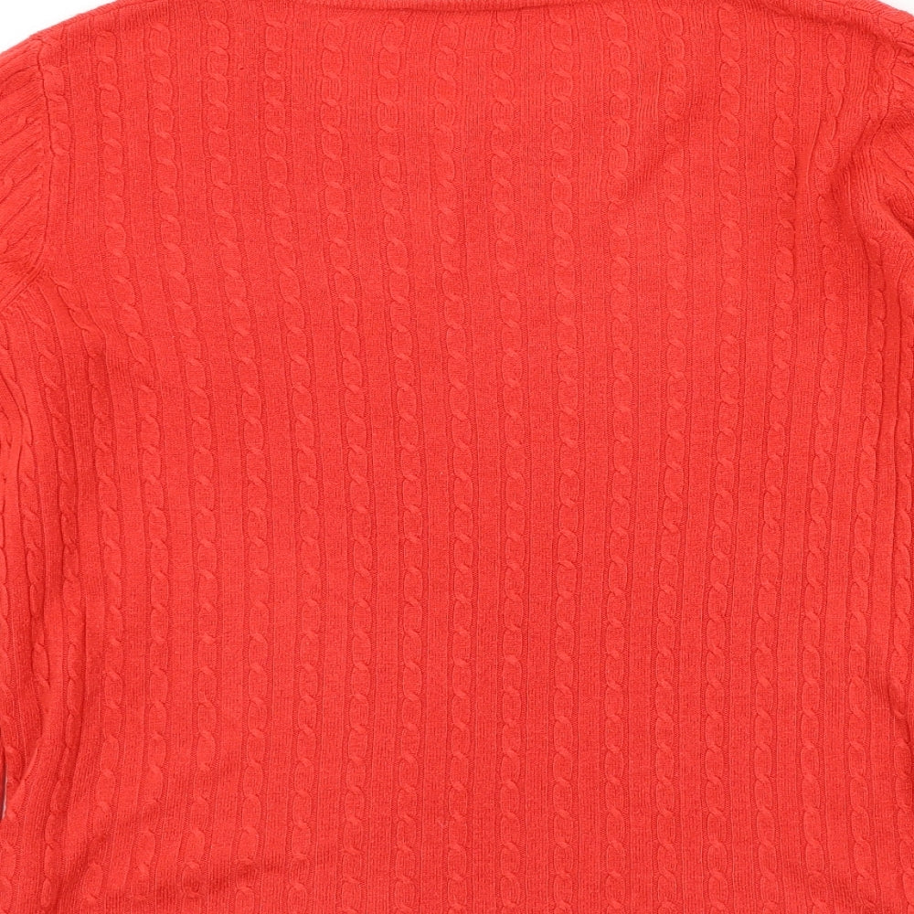 Bonmarché Womens Red Pullover Jumper Size 14