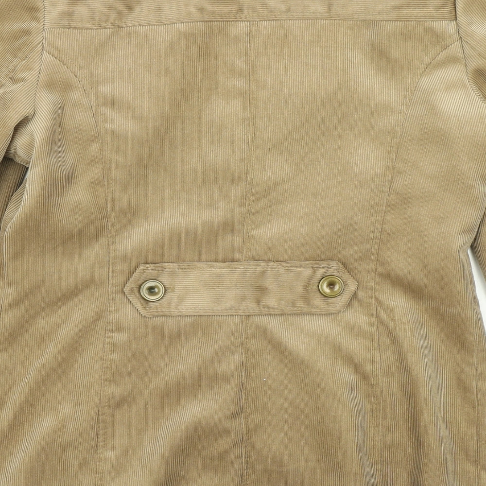Eleganz Womens Brown Corduroy Jacket Blazer Size 12