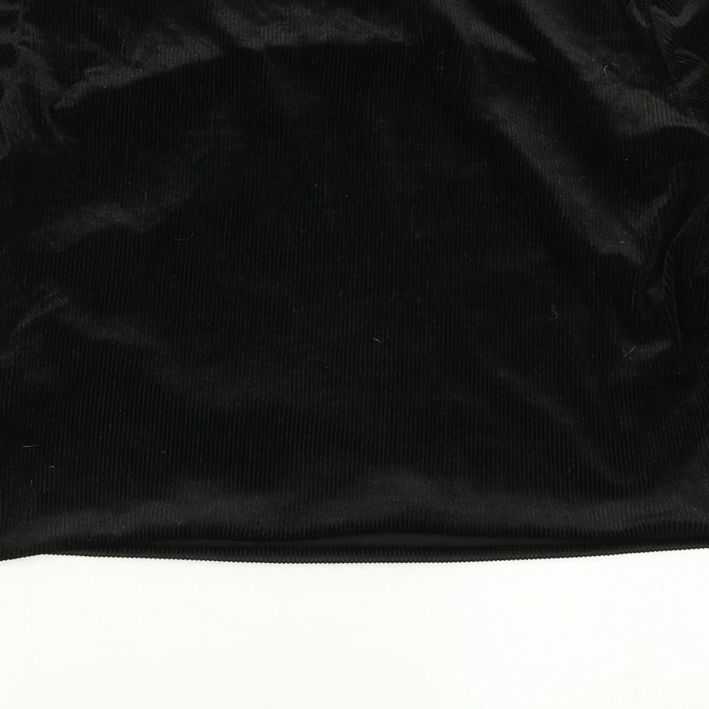 Atmosphere Womens Black Basic T-Shirt Size 12 - Cropped