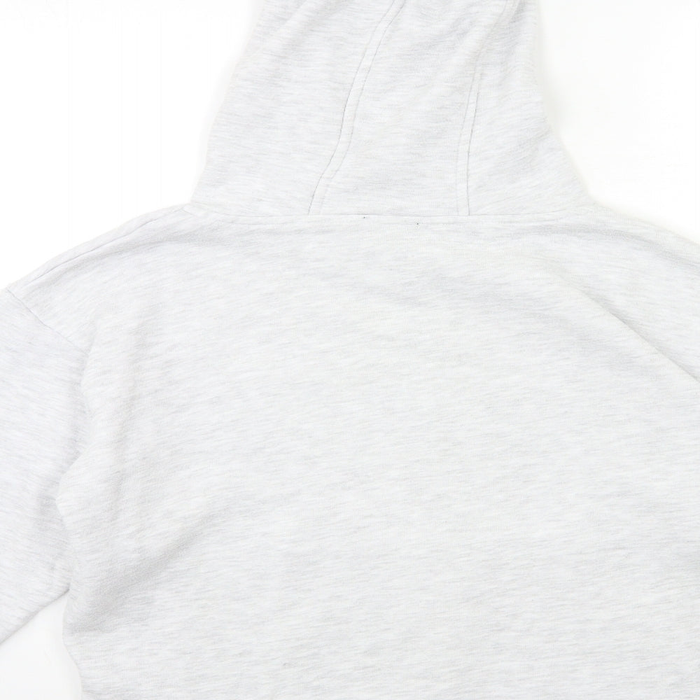 Topshop Womens Grey Pullover Hoodie Size 8