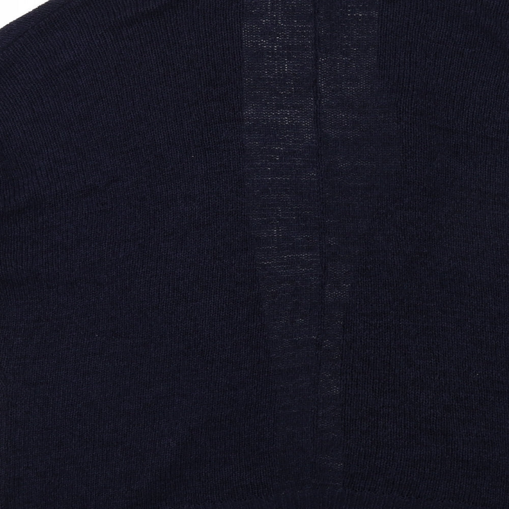 Papaya Womens Blue Knit Cardigan Jumper Size M
