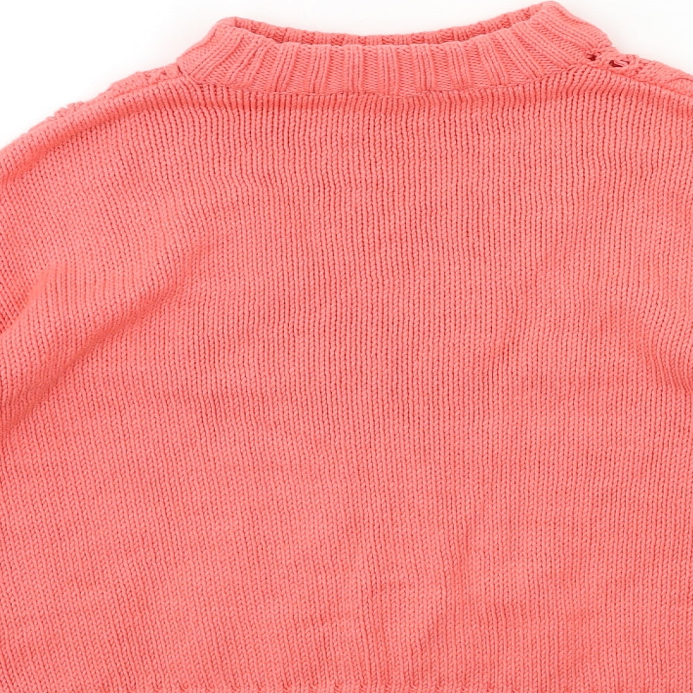 Dorothy Perkins Womens Pink Knit Pullover Jumper Size 10