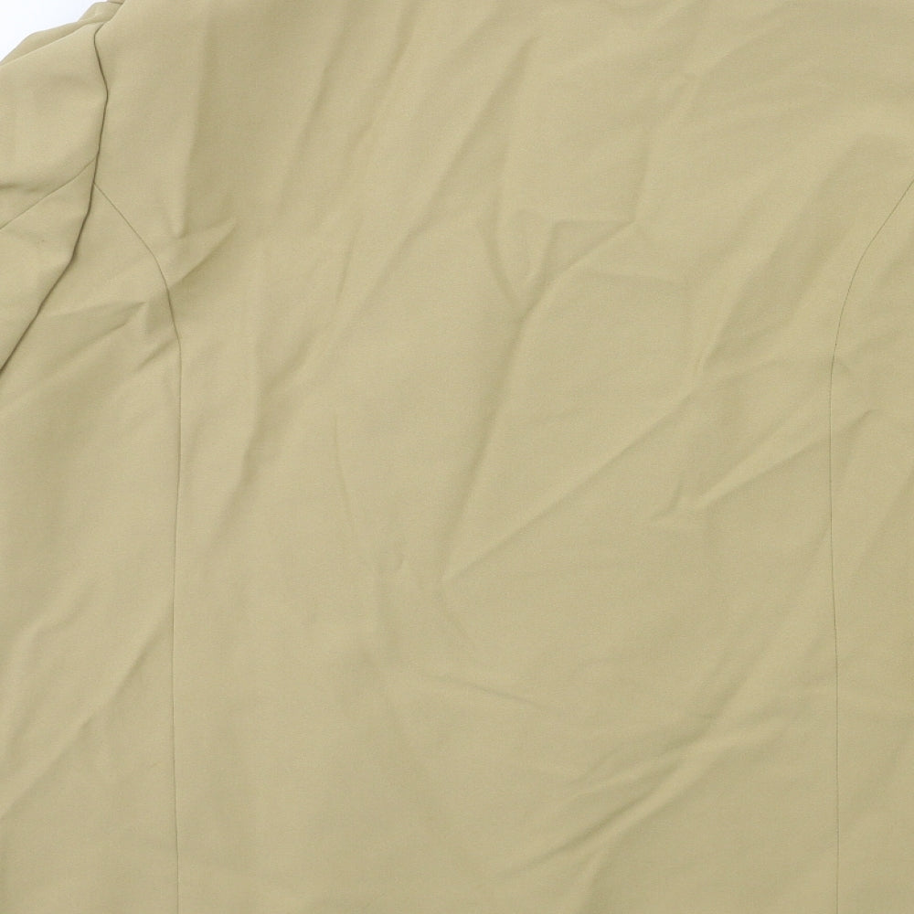 Preworn Womens Beige Jacket Suit Jacket Size 18