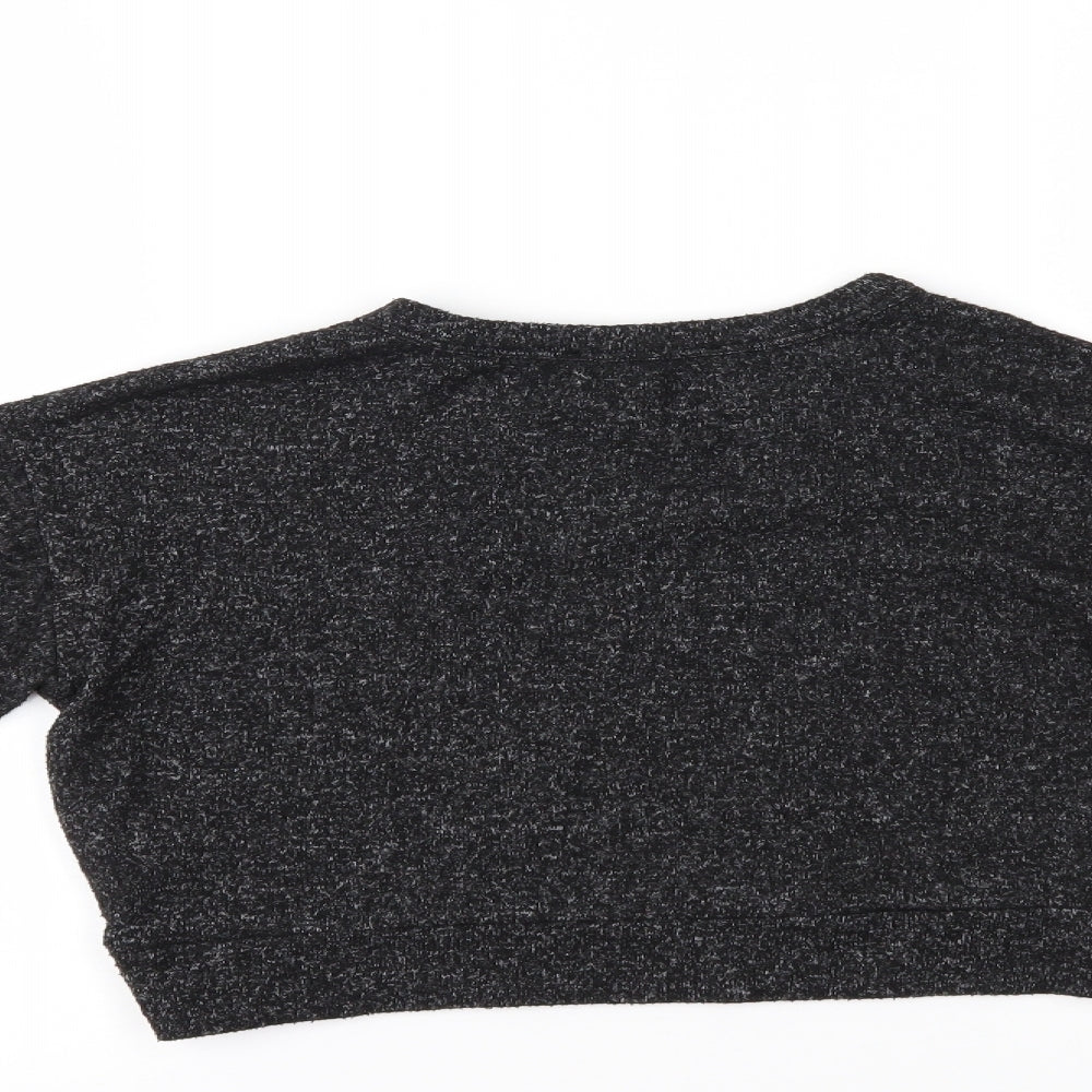 New Look Girls Black Pullover Jumper Size 9 Years
