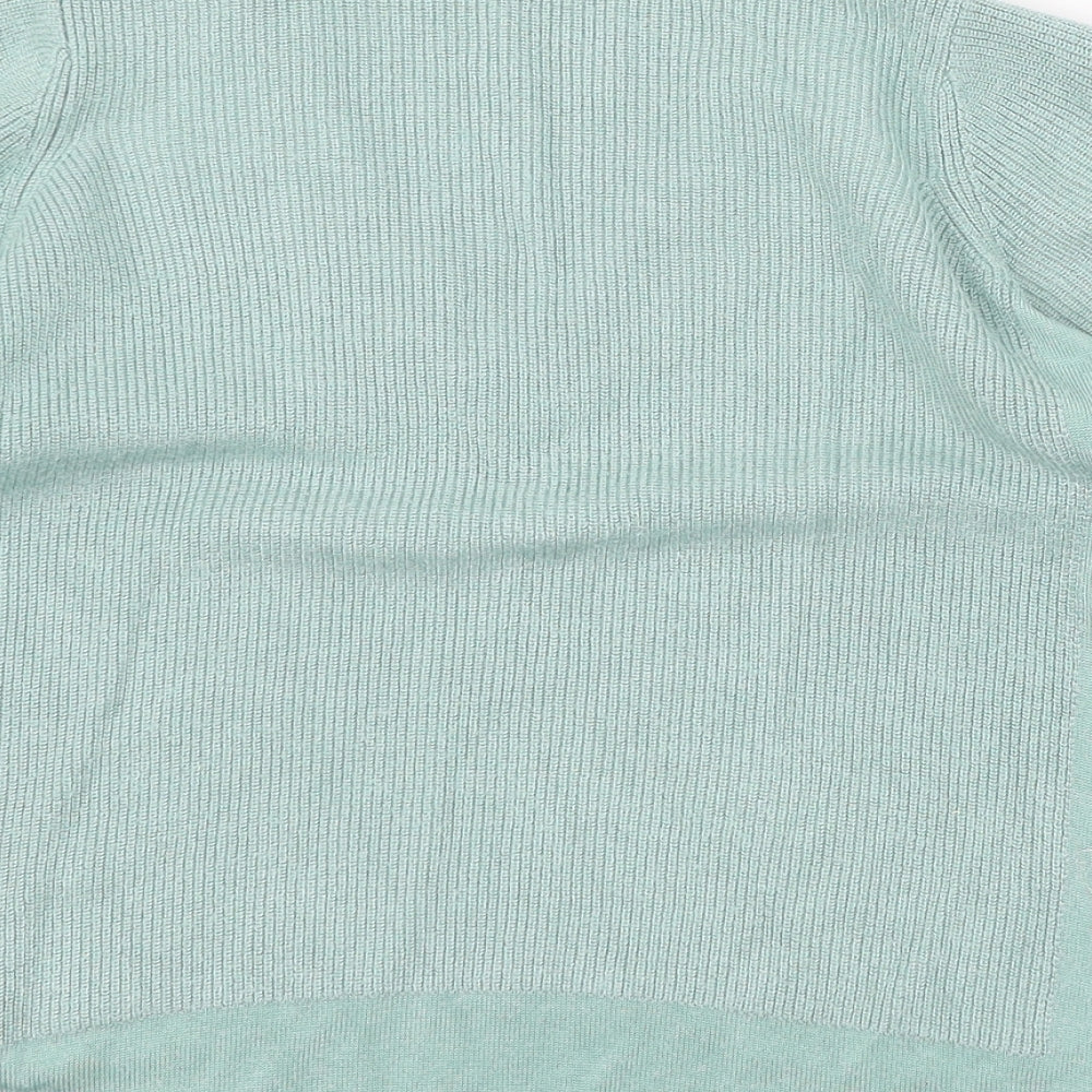 Per Una Womens Green Knit Basic T-Shirt Size 10
