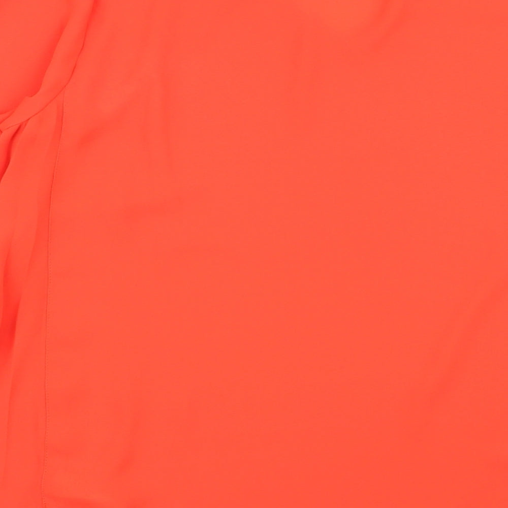 Soon Womens Orange Basic Blouse Size 10
