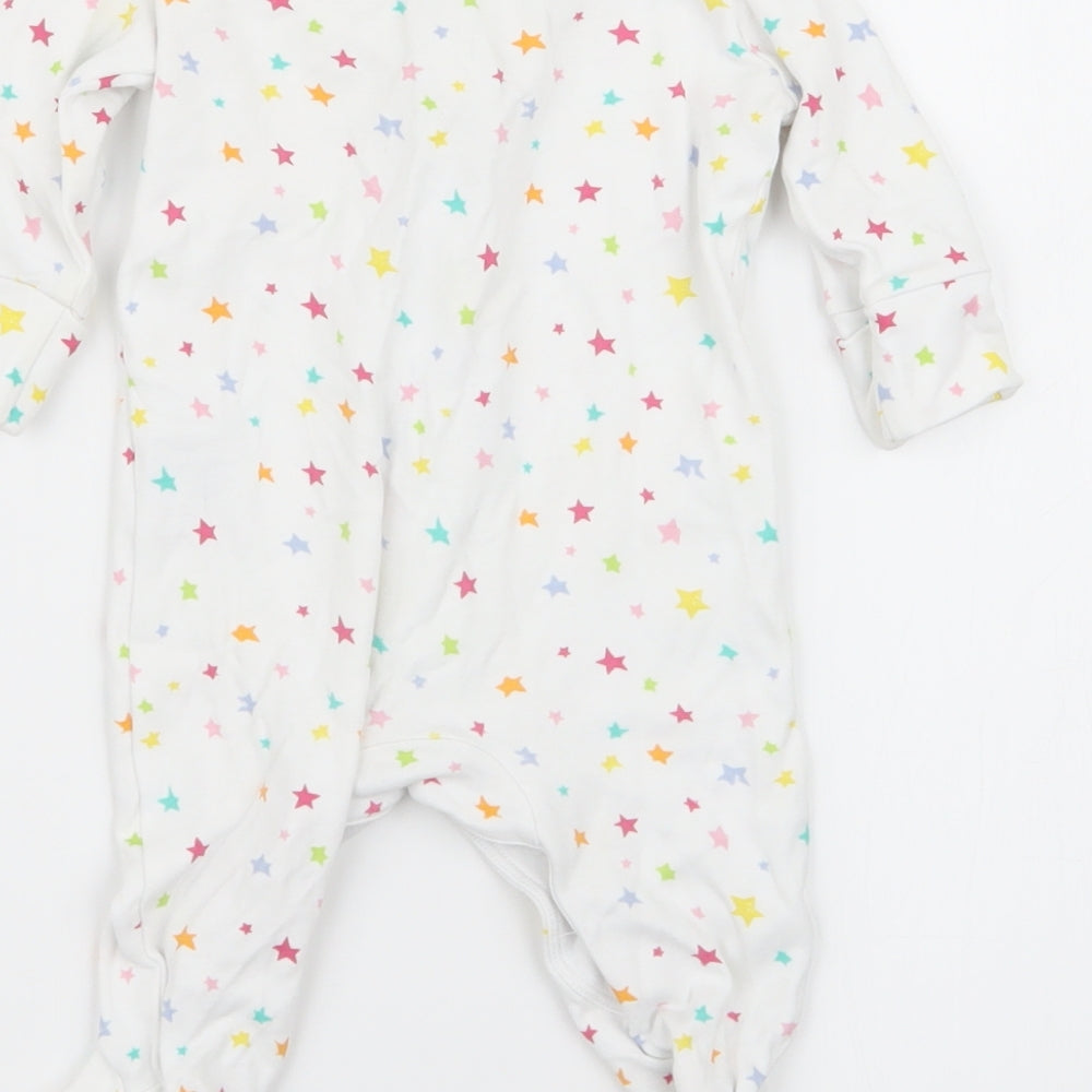 NEXT Girls White Solid Babydoll One Piece Size 0-3 Months