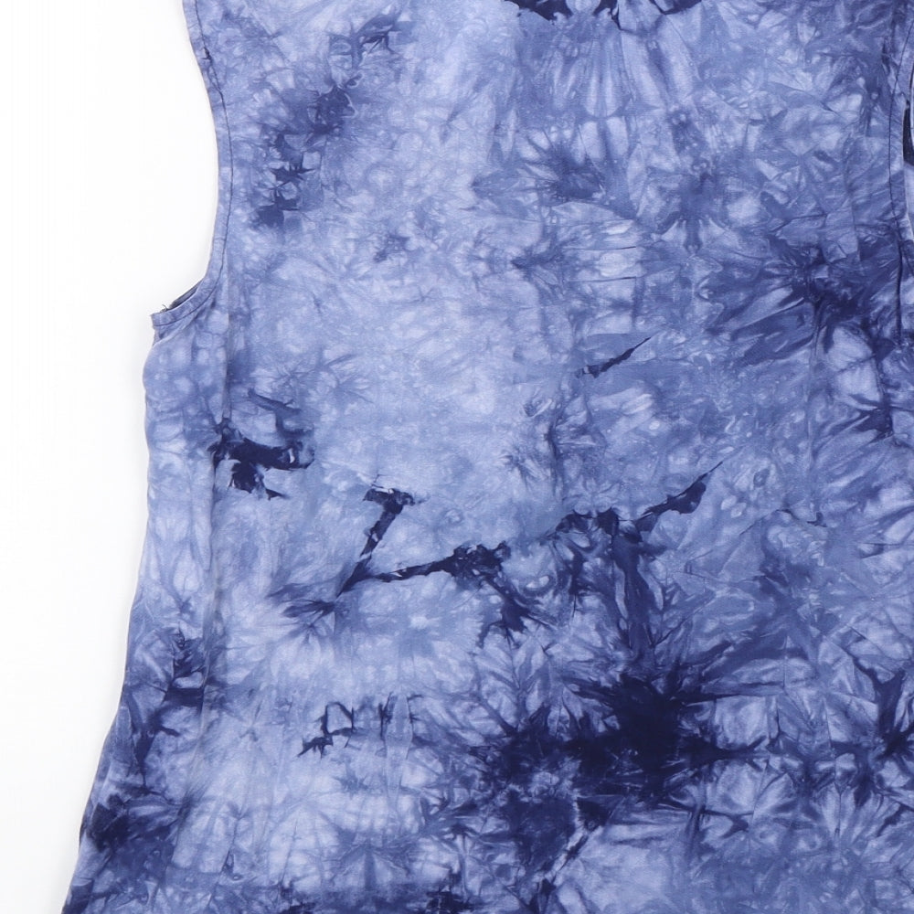 VERO MODA Womens Blue Basic Tank Size XS