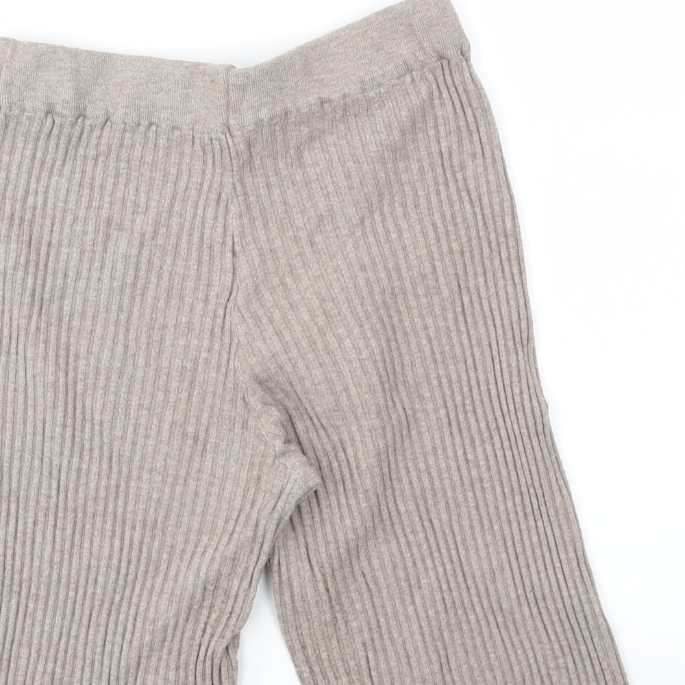 Laetitia Mem Womens Beige Cut-Off Shorts Size 34 - stretch waistband