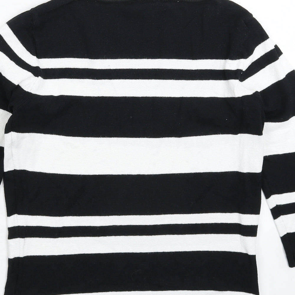 Next Womens Multicoloured Striped Knit Pullover Jumper Size 10