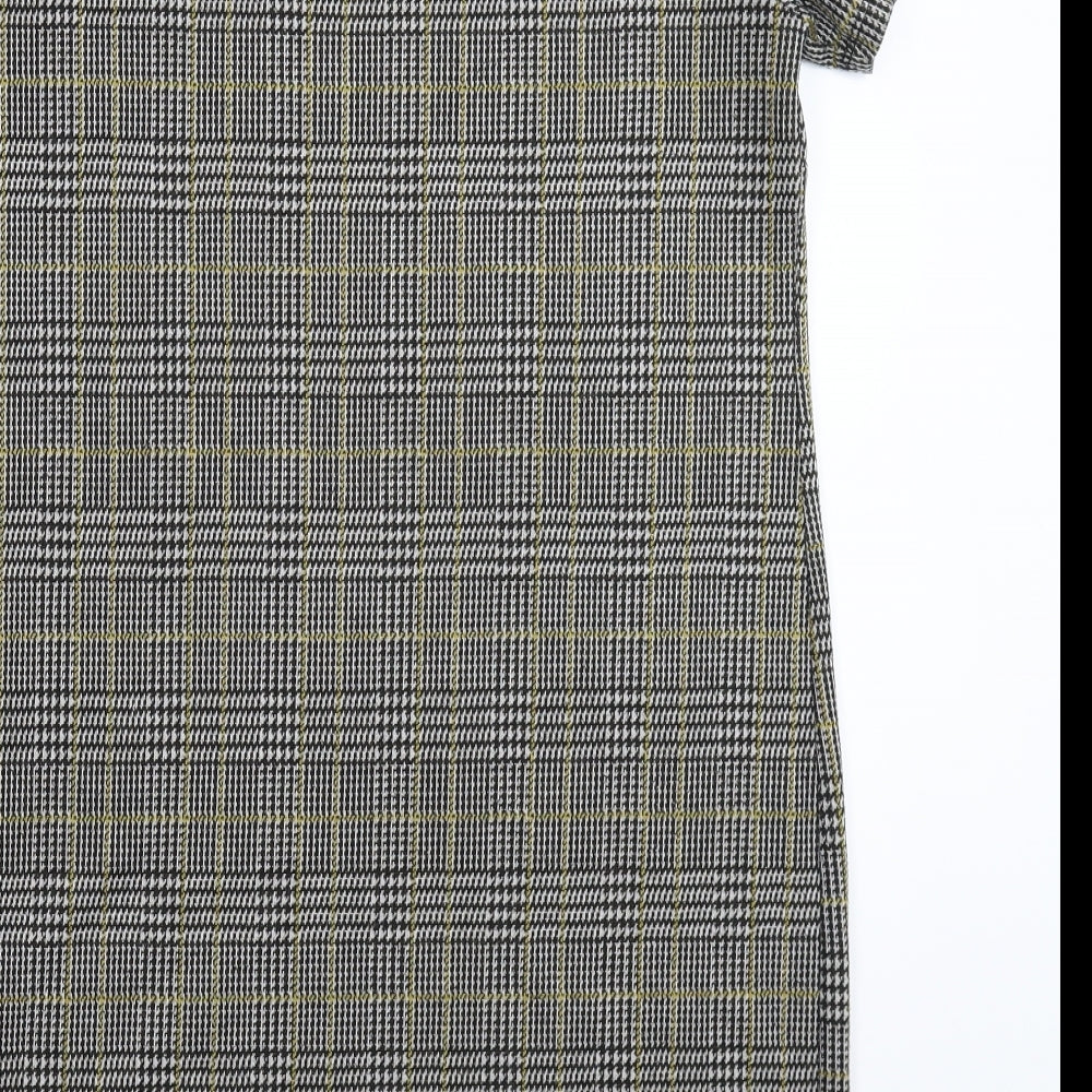 New Look Womens Grey Check Mini Size 12