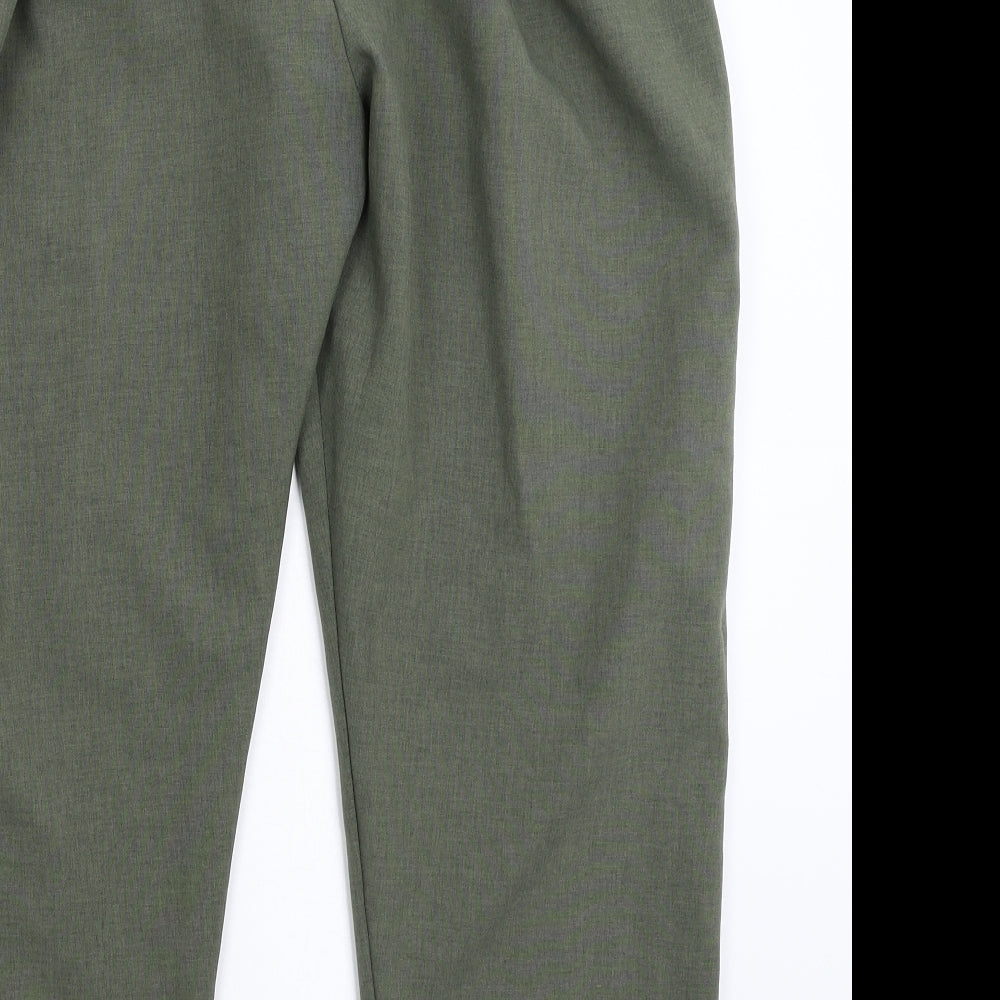 Preworn Womens Green Cropped Trousers Size 32 in L33 in