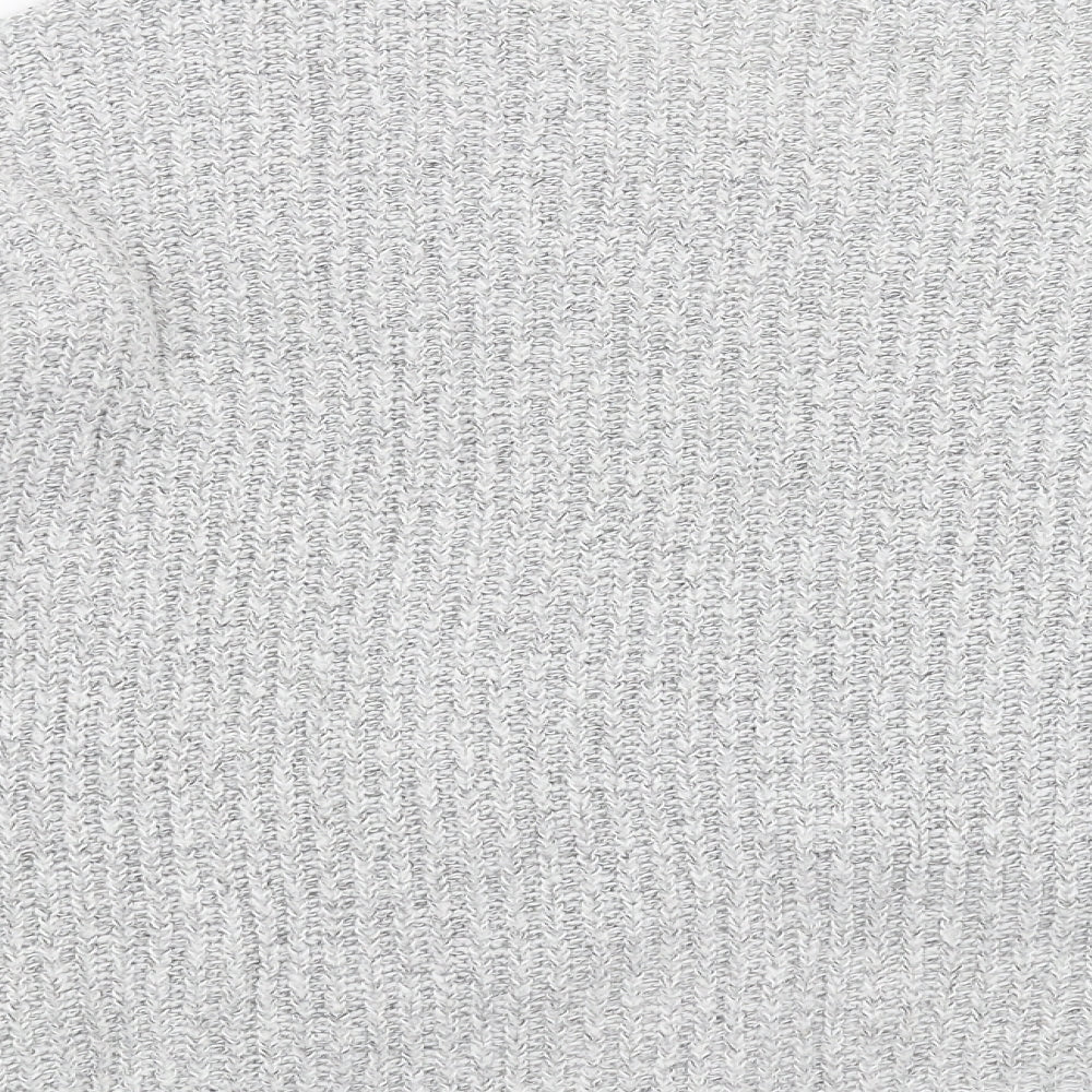 Jaqueline de Yong Womens Grey Knit Pullover Jumper Size XL