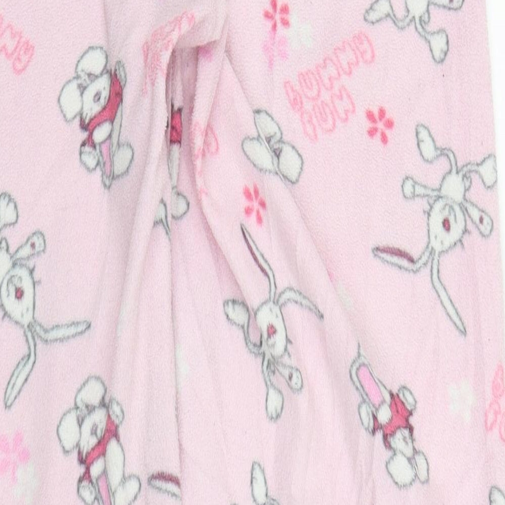 Preworn Womens Pink Solid Chemise Pyjama Pants Size 8